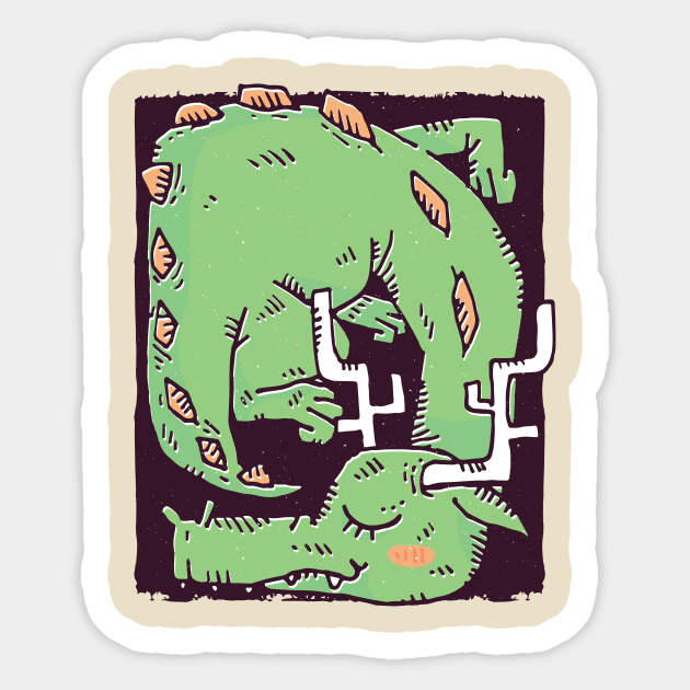 Sleeping Dragon Sticker by rjzinger